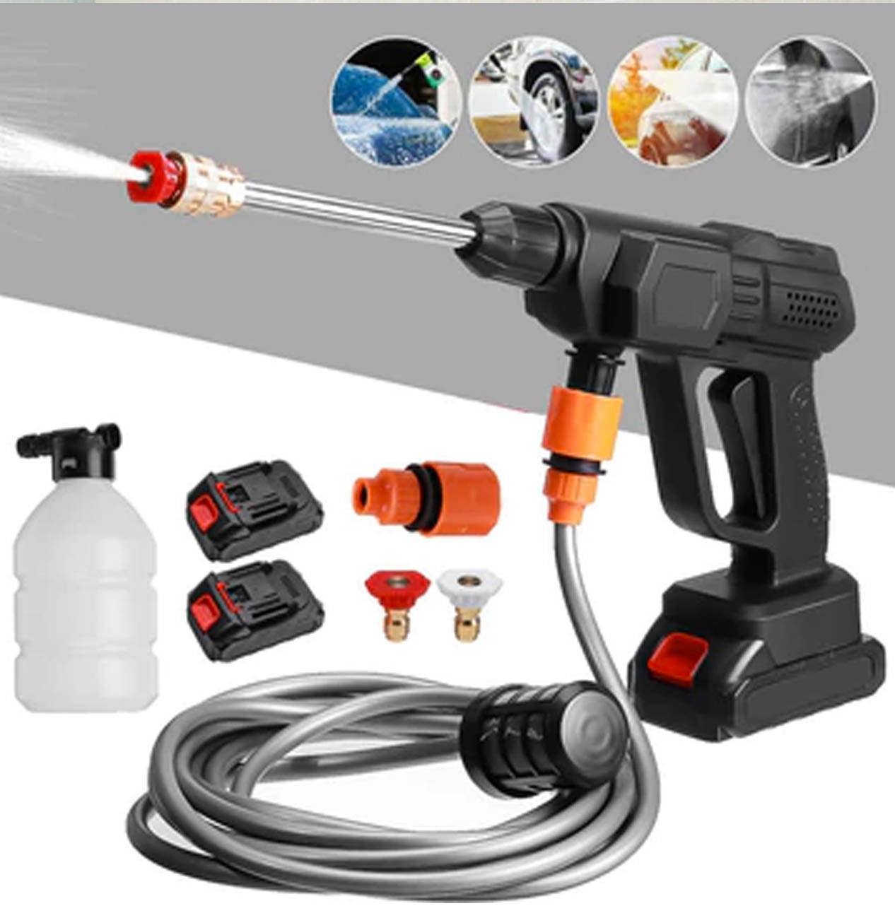 Pistolet de lavage haute pression portable sans fil